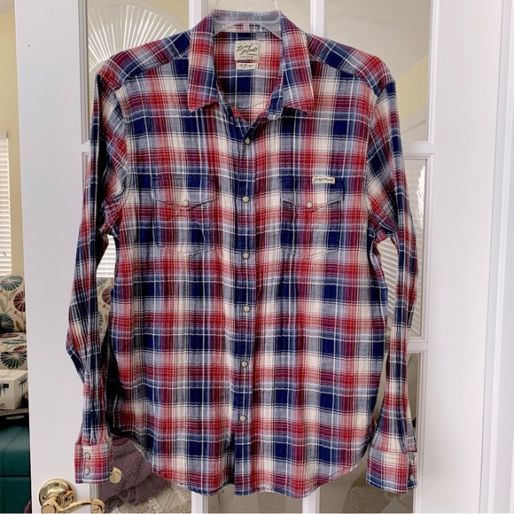 Lucky Brand Western Shirt w/pearl snaps - Picture 2 of 12